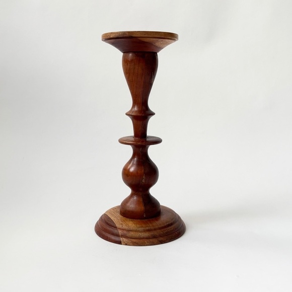 Two’s Company NWT Solid Wood Candle Pedestal // Candle Stand // candle holder - Picture 5 of 13